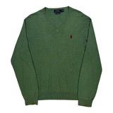Polo By Ralph Lauren Sweater - Large Green Cotton