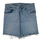 Levis Denim Shorts - 32W UK 12 Light Wash Cotton