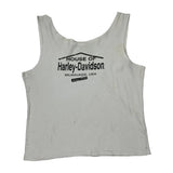 105 Years Harley Davidson Graphic Tank Top - XL White Cotton