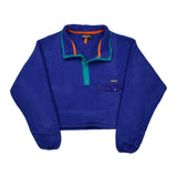 Made In USA Patagonia Cropped Fleece - 2XL Blue Polyester