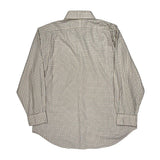 Regent Classic Fit Polo By Ralph Lauren Checked Shirt - XL Beige Cotton