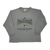 Green Bay Packers Nfl Long Sleeve T-Shirt - 2XL Grey Cotton