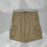 Lee Cargo Shorts - 34W 11L Beige Cotton