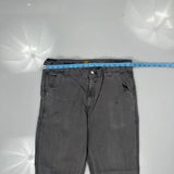 Carhartt Double Knee Carpenter Trousers - 36W 34L Grey Cotton