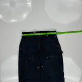 Carhartt Double Knee Carpenter Pants - 29W 30L Dark Wash Cotton