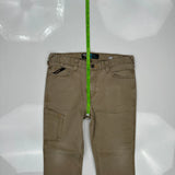 Ariat Slim Carpenter Trousers - 36W 31L Brown Cotton