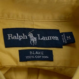 Blake Ralph Lauren Shirt - Medium Yellow Cotton