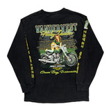 Harley Davidson Graphic Long Sleeve T-Shirt - Medium Black Cotton