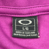 Oakley Polo Shirt - Large Purple Polyester