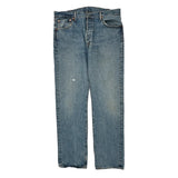 501 Levis Jeans - 36W 29L Blue Cotton