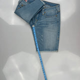 True Religion Denim Shorts - 33W 11L Light Wash Denim