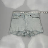 Levis Denim Shorts - 30W UK 10 Light Wash Cotton