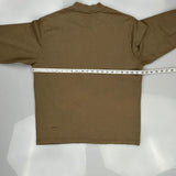 Vintage Supreme Long Sleeve T-Shirt - Small Khaki Cotton