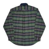 Tommy Hilfiger Checked Shirt - Large Green Cotton