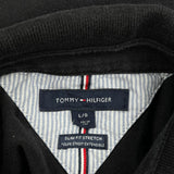 Tommy Hilfiger Slim Fit Polo Shirt - Large Black Cotton