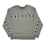 Nautica Graphic Sweatshirt - 2XL Grey Cotton
