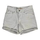 Levis Denim Shorts - 27W UK 8 White Cotton