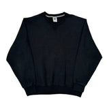 Russell Athletic Sweatshirt - Large Black Cotton