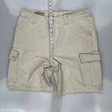 Timberland Cargo Shorts - 34W 8L Beige Cotton