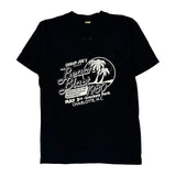 Beach Blast Spruce Single Stitch T-Shirt - Large Black Cotton Blend