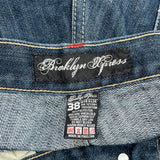 Brooklyn Express Hip Hop Jeans - 38W 34L Dark Wash Cotton