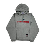 New England Patriots Reebok Nfl Hoodie - Medium Gray Cotton