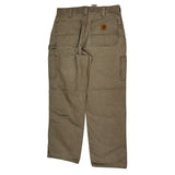 Carhartt Carpenter Trousers - 32W 32L Brown Cotton