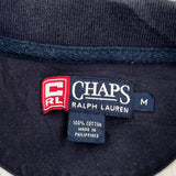 Chaps Ralph Lauren Checked Polo Shirt - Medium Navy Cotton