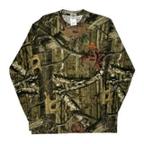 Mossy Oak Camo Long Sleeve T-Shirt - Medium Khaki Cotton