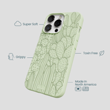 Sage Green Cacti iPhone 13 Pro Max Case