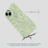 Sage Green Cacti iPhone 14 Plus Case