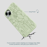 Sage Green Cacti iPhone 15 Plus Case