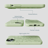Sage Green Cacti iPhone 15 Plus Case