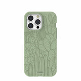 Sage Green Cacti iPhone 15 Pro Max Case