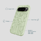 Sage Green Cacti Google Pixel 10/10 Pro Case