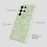 Sage Green Cacti Samsung Galaxy S24 Ultra Case