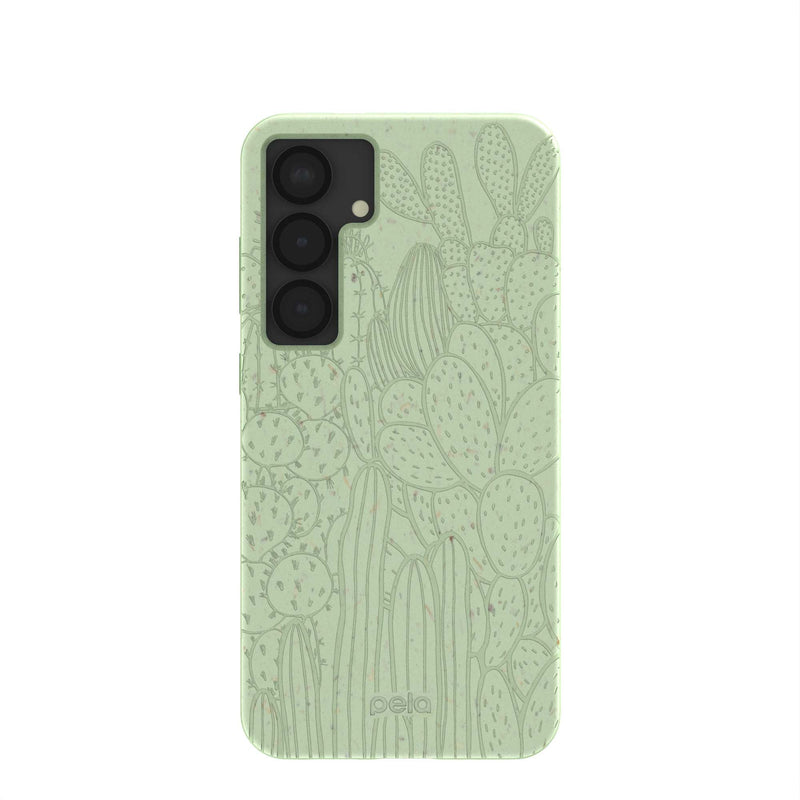 Sage Green Cacti Samsung Galaxy S25+(Plus) Case