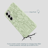 Sage Green Cacti Samsung Galaxy S25+(Plus) Case