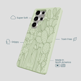 Sage Green Cacti Samsung Galaxy S25 Ultra Case