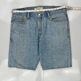 Levis Denim Shorts - 36W 10L Acid Wash Cotton