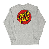 Santa Cruz Long Sleeve T-Shirt - Medium Gray Cotton