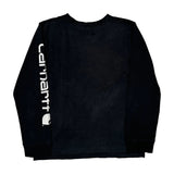 Age 10-12 Carhartt Long Sleeve T-Shirt - Medium Black Cotton