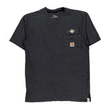 Carhartt Logo On Pocket Carhartt T-Shirt - Medium Gray Cotton