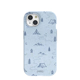 Powder Blue Camp Nights iPhone 15 Case