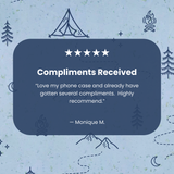 Powder Blue Camp Nights iPhone 14 Pro Max Case