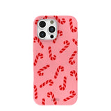 Bubblegum Pink Candy Cane Chaos iPhone 16 Pro Max Case
