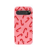 Bubblegum Pink Candy Cane Chaos Google Pixel 9 Pro XL Case
