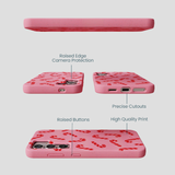 Bubblegum Pink Candy Cane Chaos Samsung Galaxy S25 Case