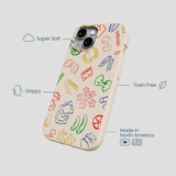 Seashell Carbs iPhone 15 Case