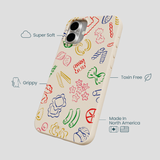 Seashell Carbs iPhone 16 Plus Case